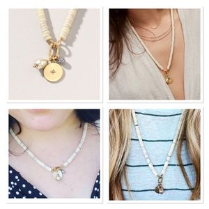 Stella & Dot Modern Bohemian Beaded Charm Necklace